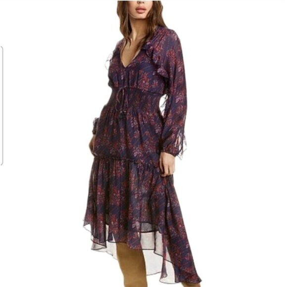 Figue Alessia Silk Paisley Dress Size Medium - Picture 1 of 10